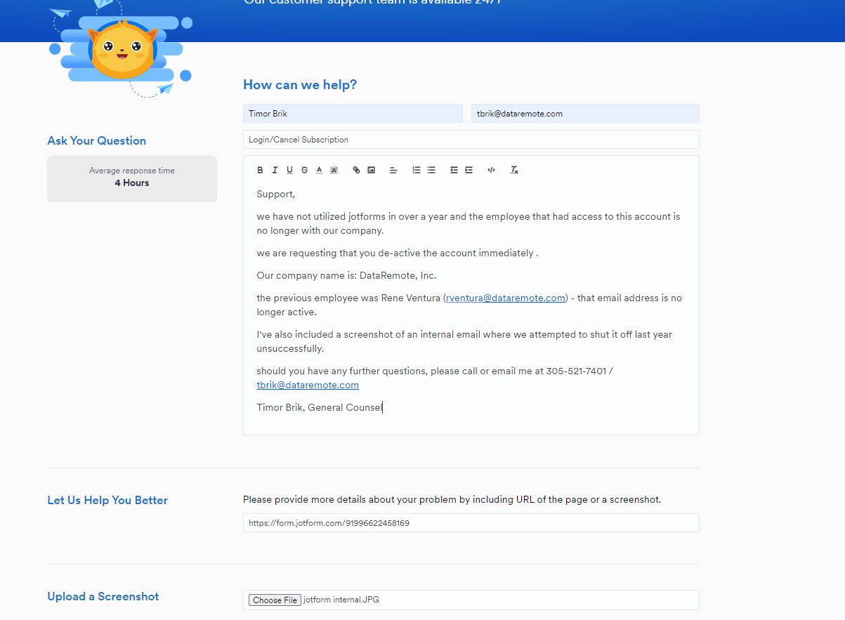 Login/Cancel Subscription